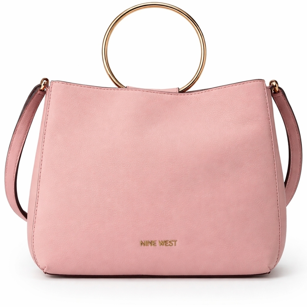 Nine West Blush Shoulder Bag with Gold Handles - Picture 7 of 9